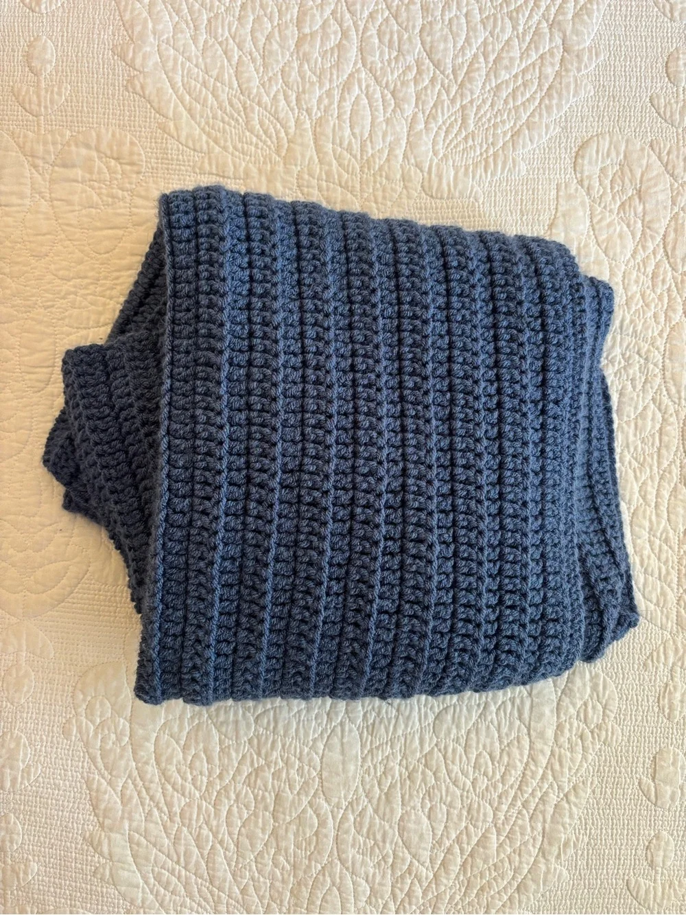 Knit Throw Blue 52x33